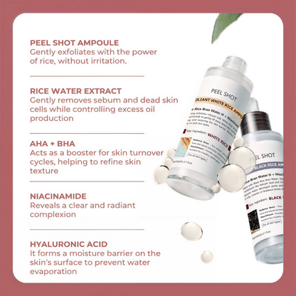 Peel Shot Glow Rice Ampoule Duo